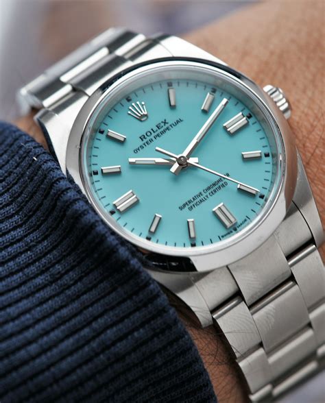 rolex op 36 tiffany blue for sale|Rolex tiffany blue face.